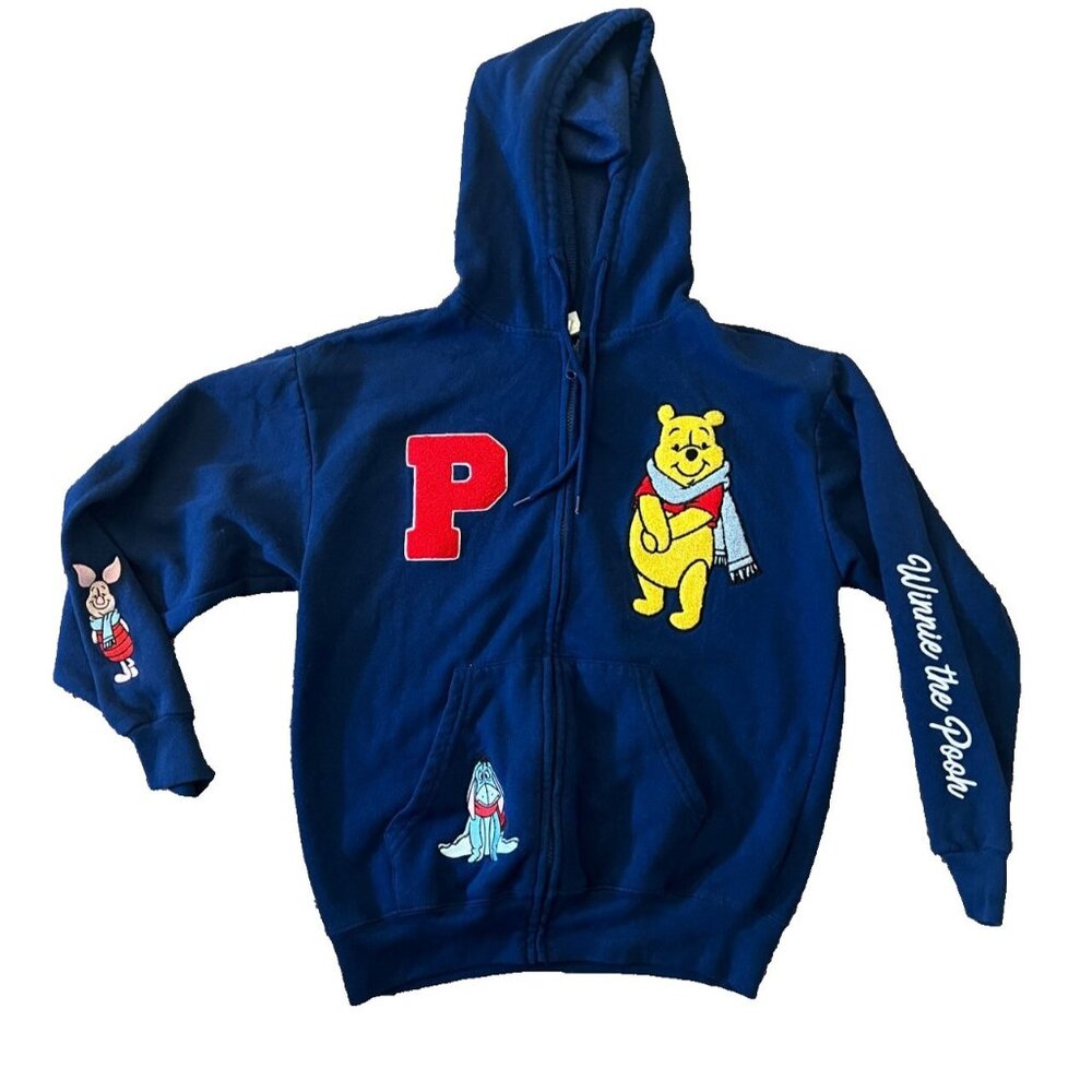 Women's Disney Winnie The Pooh Zip Up Hooded Jacket Size S